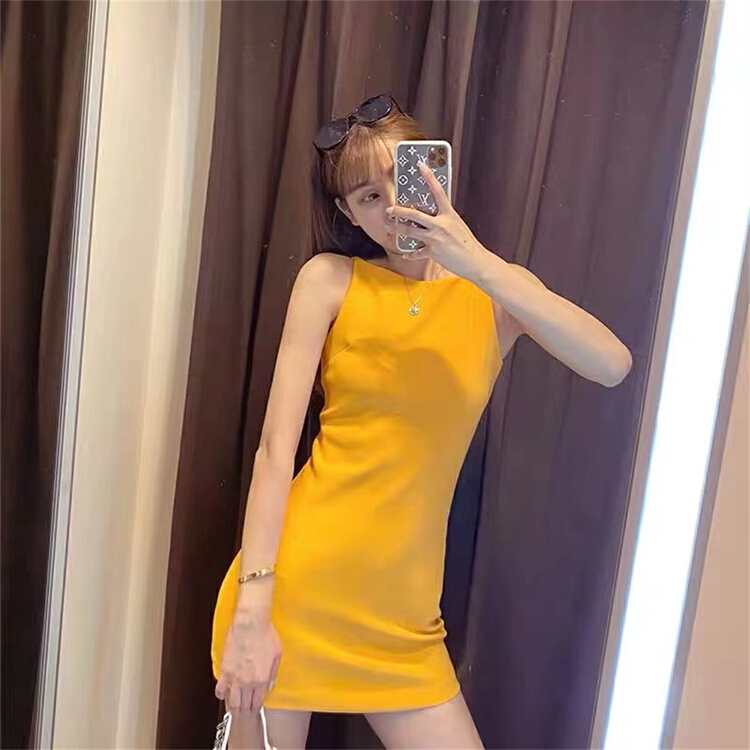 New in early summer! [Yandian] temperament small woman short suspender dress a2146# JJ