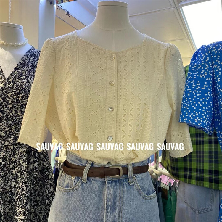 【SAUVAG】單排扣舒適韓系襯衫(只賣襯衫)  M008#  LL