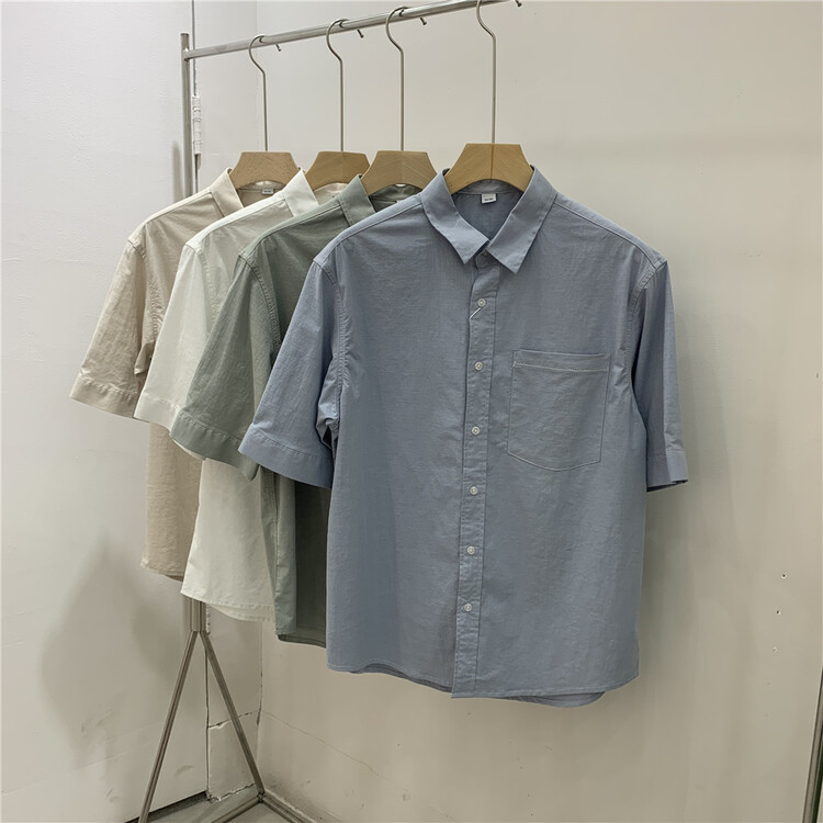 [Macallan] simple solid color versatile shirt 2269# ZZL