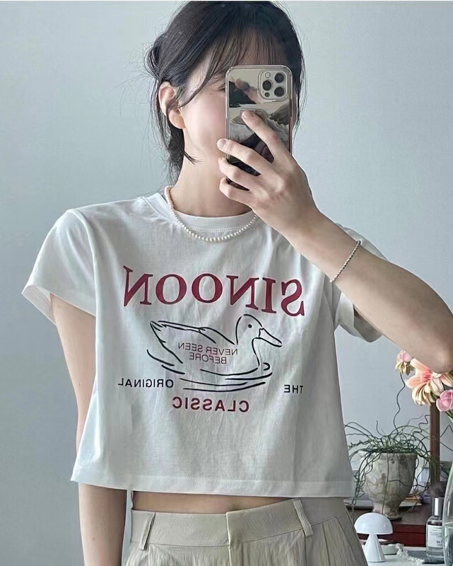[Tn] personalized versatile short sleeved T-shirt t3290# cqw