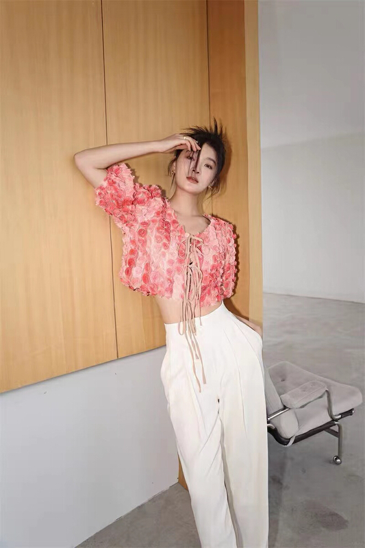 [MC] small shirt 8908# ozq can be worn before and after the world honey peach rose bandage