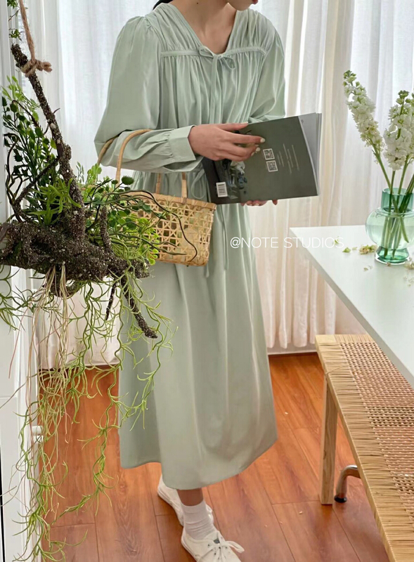 New year in early spring! [note] Korean style simple temperament design dress 22212# HBx