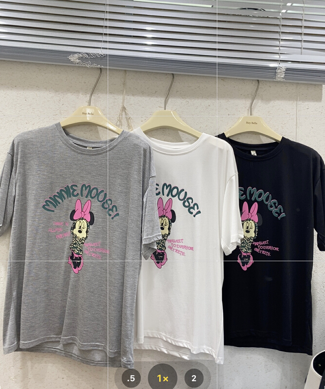 New in early summer! [hey Bella] bow Mickey fashion short sleeve T-shirt b1299# ll