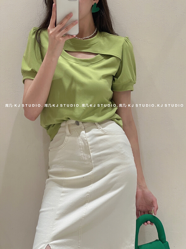 [kJ] Korean design hollow out blouse 3283# zxl