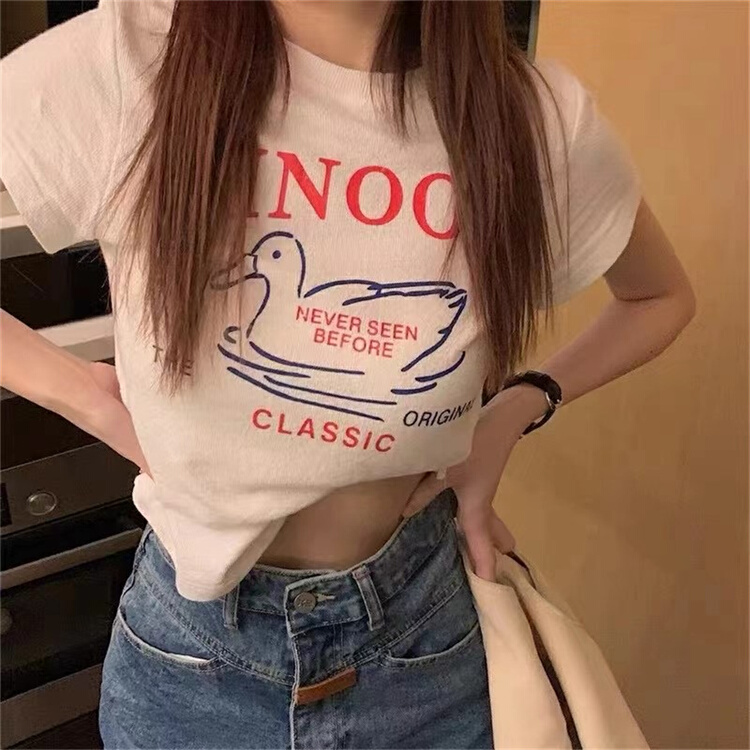 [Mao Mao] letter printed comfortable shirt 8021# ll