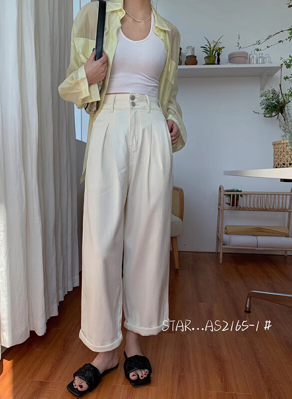 goods in stock! New year in early spring! [star] loose fitting and versatile jeans as2165-1# CLS