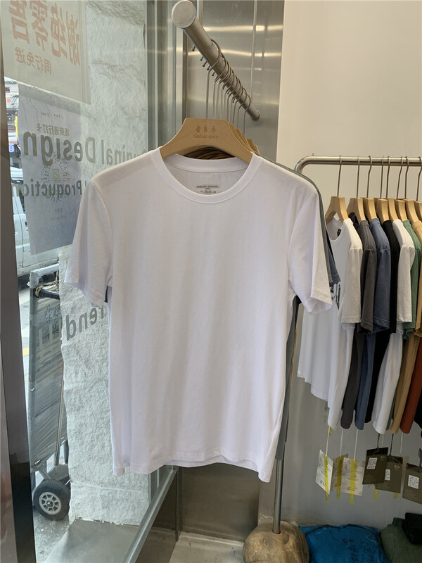 [Gu liangmu] round neck simple solid color versatile short sleeve T-shirt 666# ZZL