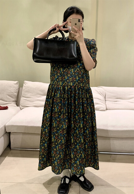 New year in early spring! [vengo] Japanese casual floral dress 6904# XJ