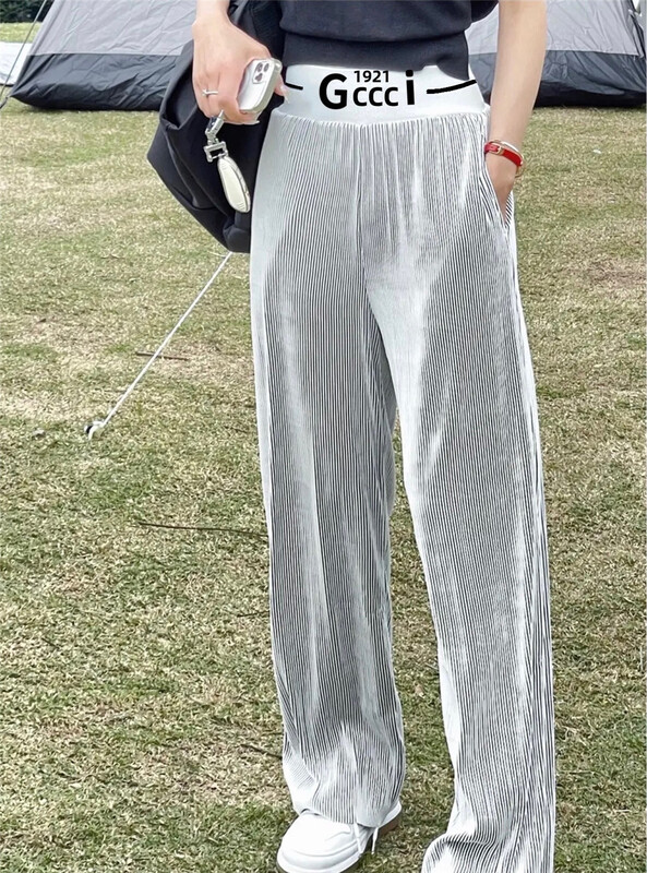 [Mi Luo] letter comfortable Korean casual pants 88023# hyy