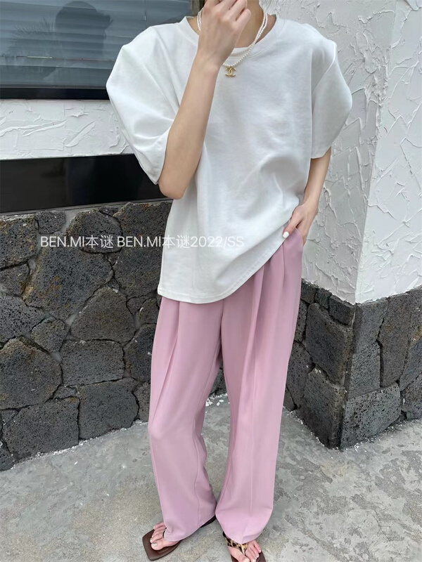 [Ben. Mi mystery] Korean round neck Pullover short sleeve T-shirt 1063# ll