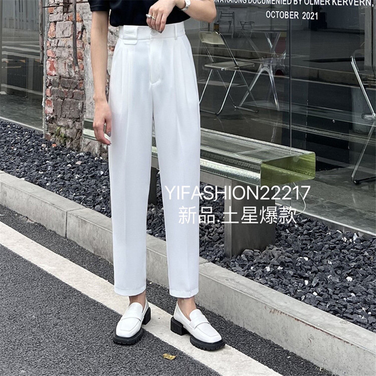 [Yi fashion] Korean casual versatile trousers y2217# ll