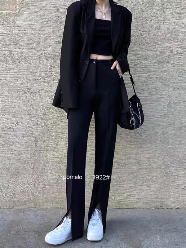 New year in early spring! [grapefruit] simple slit mop pants 1922# hjy
