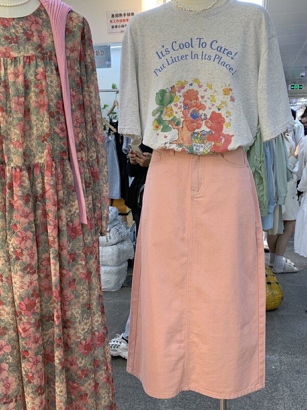 goods in stock! New year in early spring! [Simida / doroe] casual simple and versatile denim skirt 10017-1# zxl