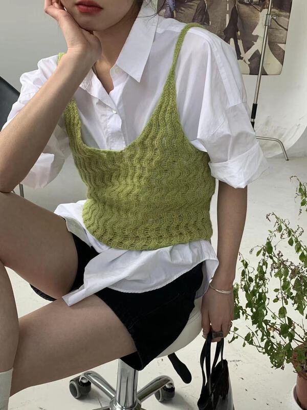 New year in early spring! [9hour] simple solid color versatile vest 66650# zxl