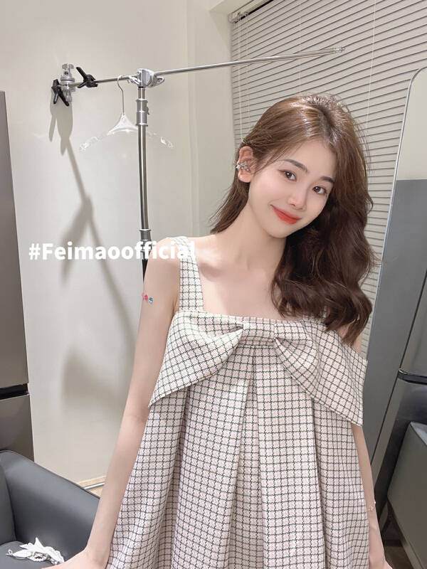 [Feimao (Yimao)] Korean sleeveless BOW STRAP skirt ym-7671# LSL