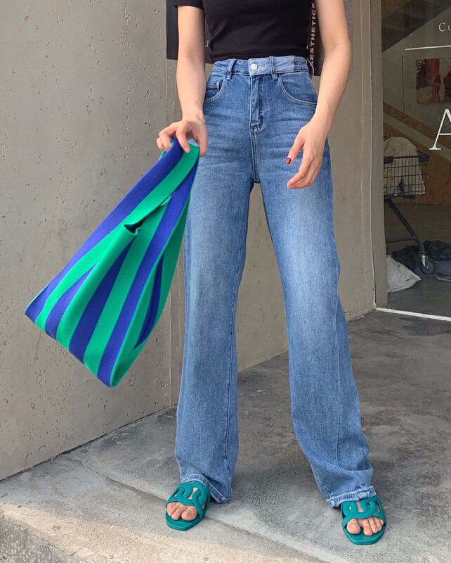 Original price 133.60! New year in early spring! [1980] comfortable and versatile straight jeans 2c65099# zyh