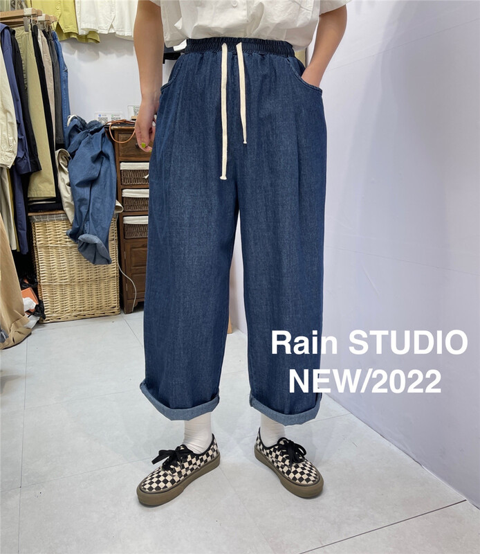 【RAIN】鬆緊腰簡約休閒牛仔褲  9660#  L