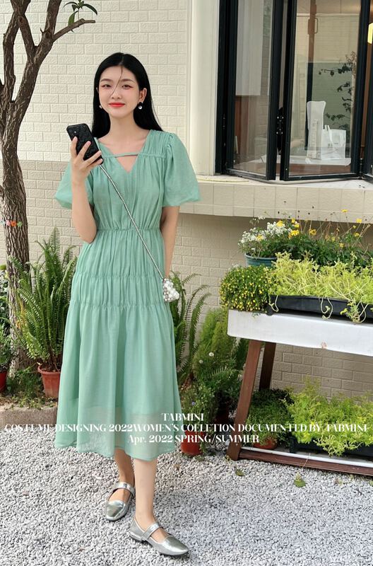 [tabmini] Korean fashion slim dress x19618# WPL