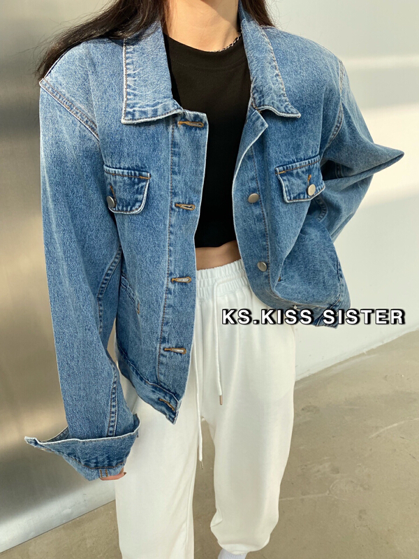 Original price 135.23! New year in early spring! [KS] Korean version ins foreign style pocket cowboy coat 22045# ozq