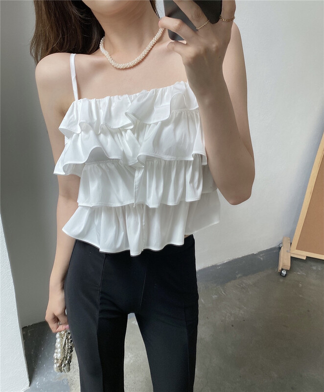 [modern 197] slim and comfortable vest / sling 5606# hyy