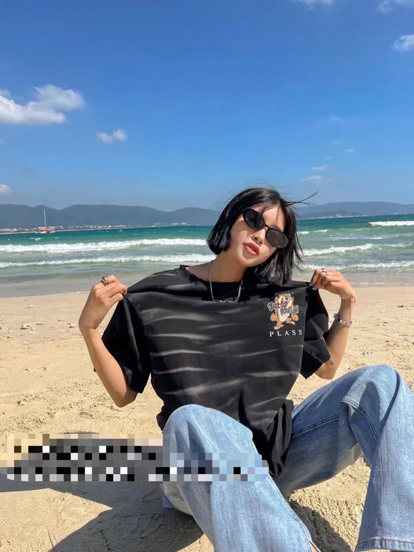 [gigilar] casual loose and versatile cartoon short sleeve T-shirt 0010# PCZ