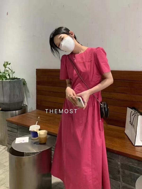 New in early summer! [the most] Korean version simple waist closing thin dress 8829# HBx