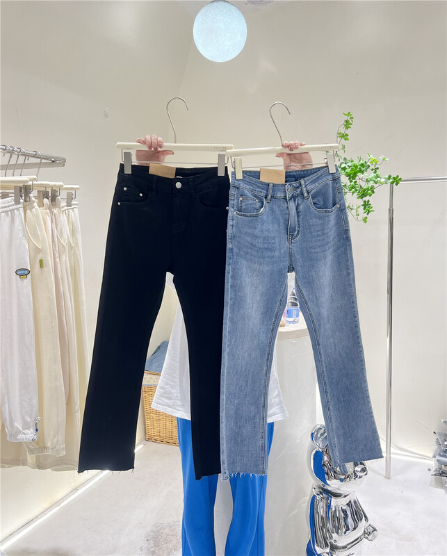 New in early summer! [cuvvi] retro jeans 11529# LSL with label design