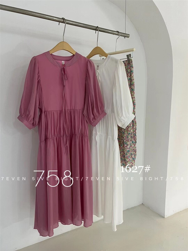 [7even5ive8eight] Korean lady high waist dress 1627# hjy