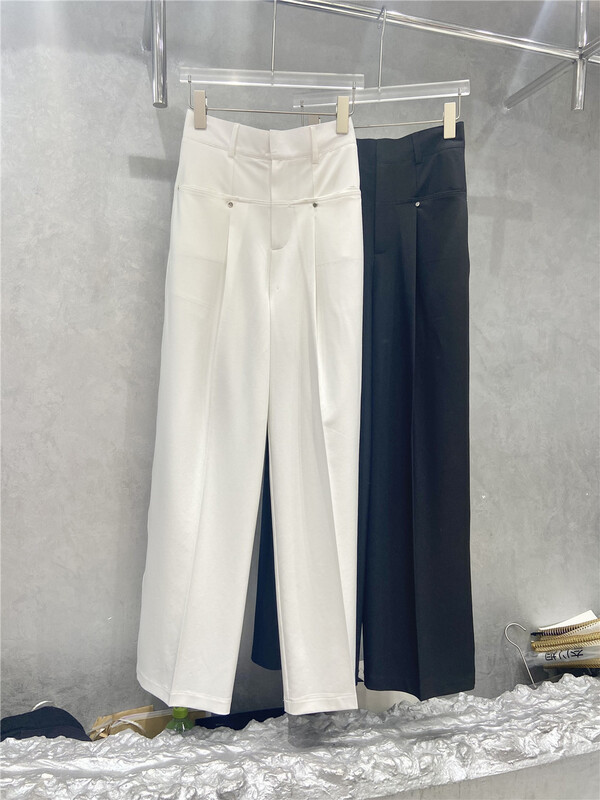 New in early summer! [naisha beard] high waist, thin, straight tube, versatile casual pants 6122# CLS
