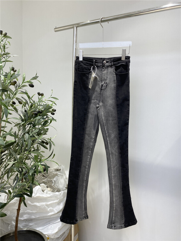 New in early summer! [Tan] gradient slightly stretched jeans p3035# zxx