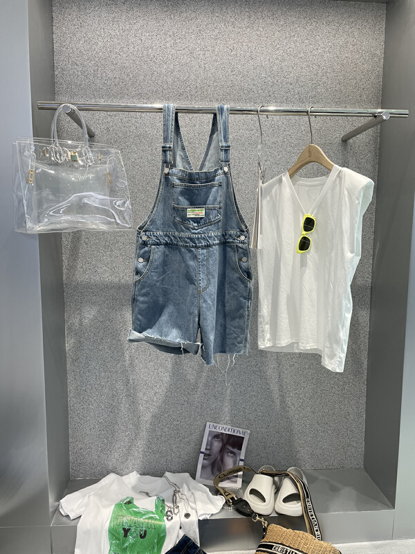 goods in stock! [bobo1972] Korean version age reducing loose denim suspenders ys1-cl226036# ozq