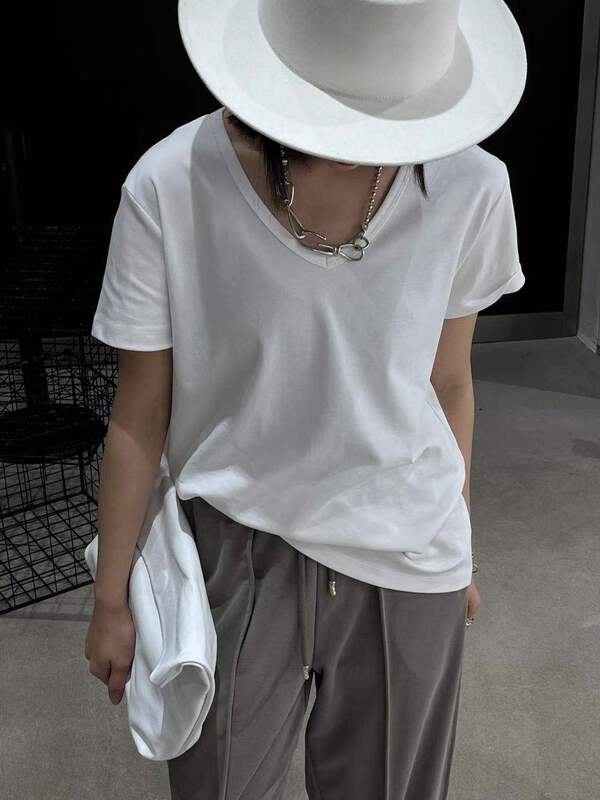 [WP / Yinuo] simple and versatile fashion short sleeve T-shirt d771# zxl