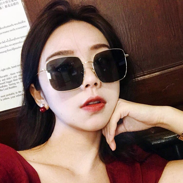 New year in early spring! [fiber color scarf glasses] fashion personality versatile commuter Sunglasses (with box) 1207-3# LSL