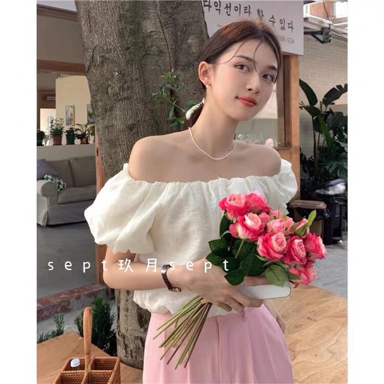 New in early summer! [set] Korean style gentle short shirt 6005-5# zxx
