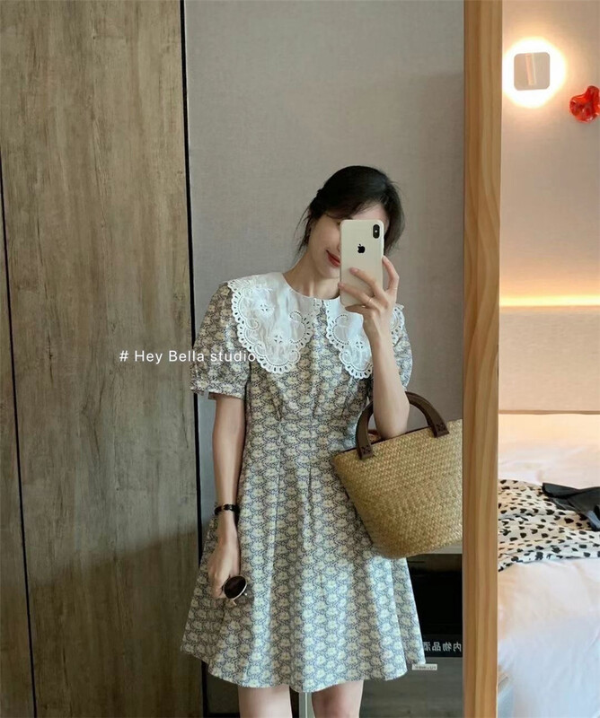[hey Bella] lady color matching temperament dress ys1-2388# ll
