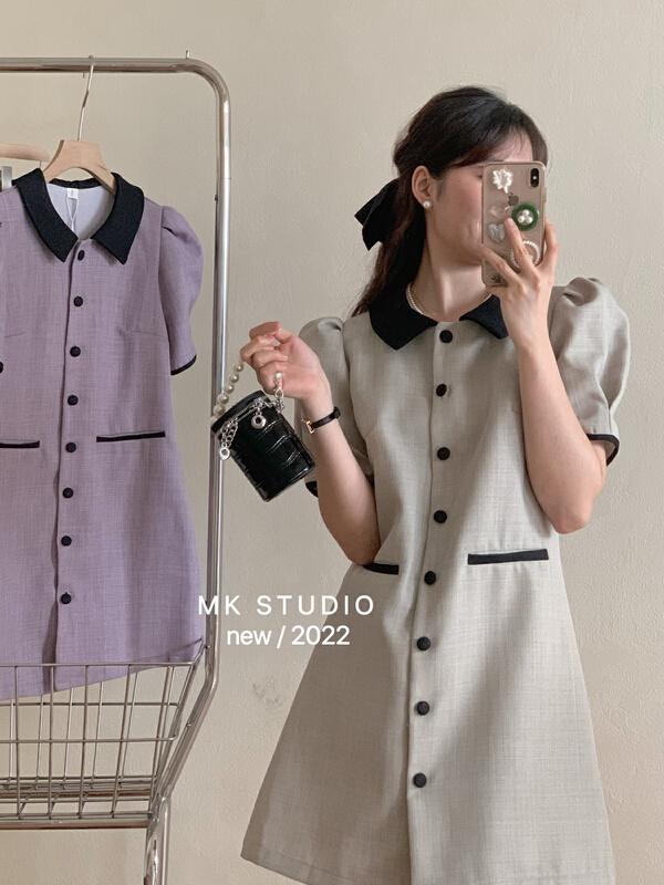[Chen] fashion temperament small fragrance dress 3221# hjy
