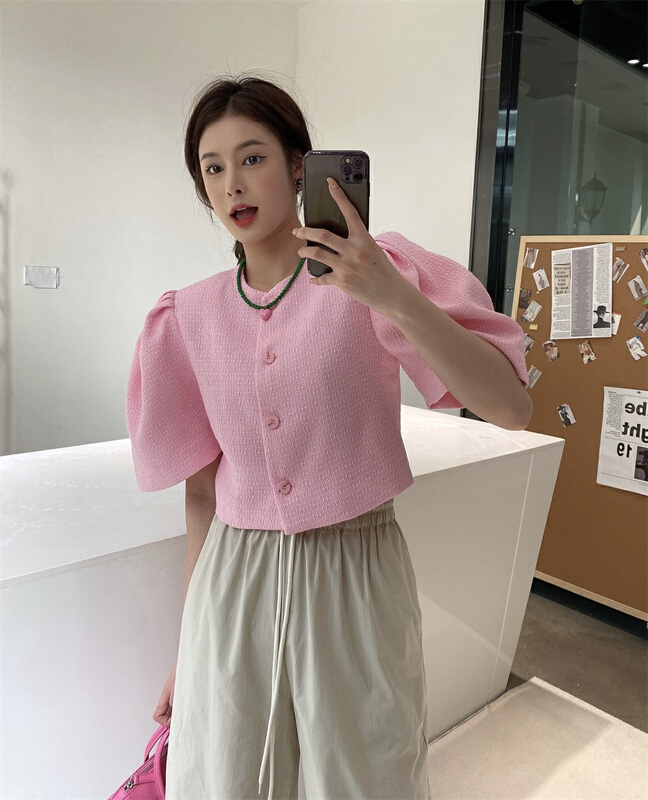 goods in stock! [modern 197] Korean version solid color button up shirt ys1-3152# GYJ