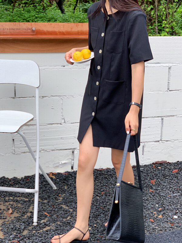 [ever true] loose temperament single breasted suit dress 33336# CLS