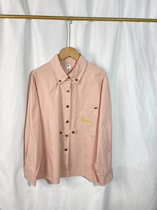 New in early summer! [Yi show shop] simple and loose retro casual shirt 969# Cl