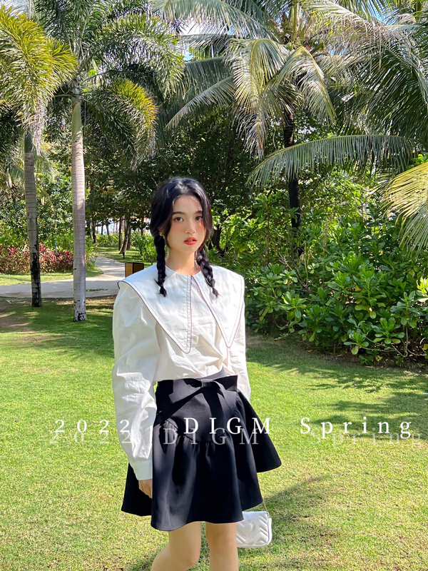 Original price 82.34! New year in early spring! [digm] new bow fashion skirt 2504# zxx