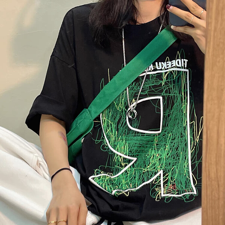 New year in early spring! [lab eeda] print niche loose round neck short sleeve T-shirt 2889# ozq