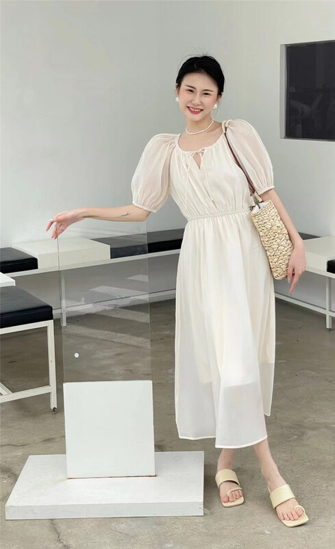 [A-One] drawstring dress (with hair loop) 9902# LSW