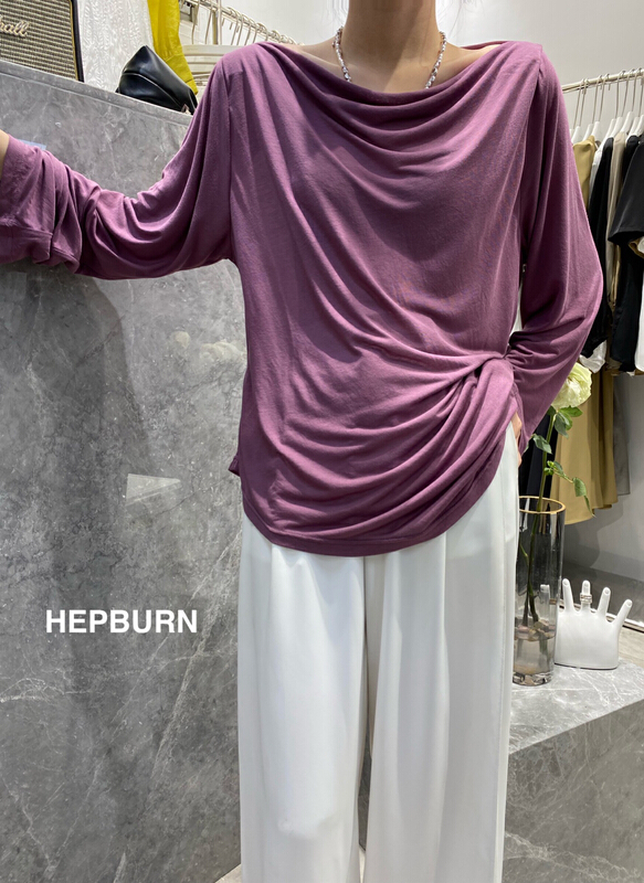 New in early summer! [Hepburn] design sense fashion versatile sunscreen shirt 3570# L