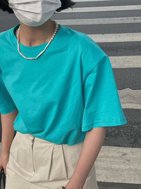 [truezo210 # shoulder pad T-shirt