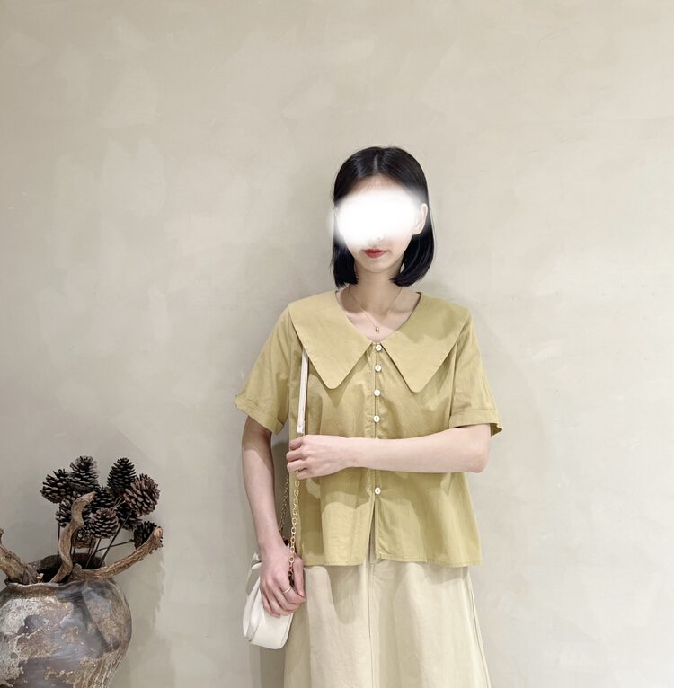 New in early summer! [I look] gentle temperament French shirt 12060# ZSY