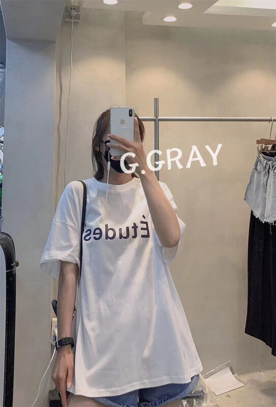 [Xiaodong home] letter round neck Pullover short sleeve T-shirt 60019# L