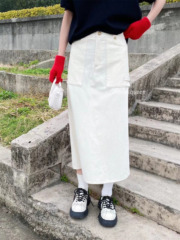[Moses queen] temperament versatile tooling slim skirt 50152# XYY