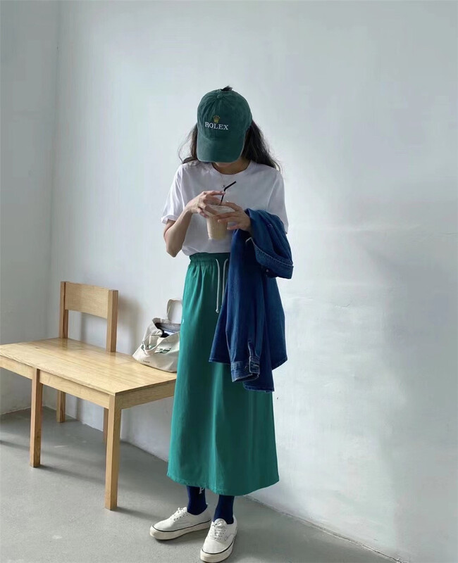 New year in early spring! [one seven] elastic waist, slim and fashionable skirt ys1-q1122# LSL