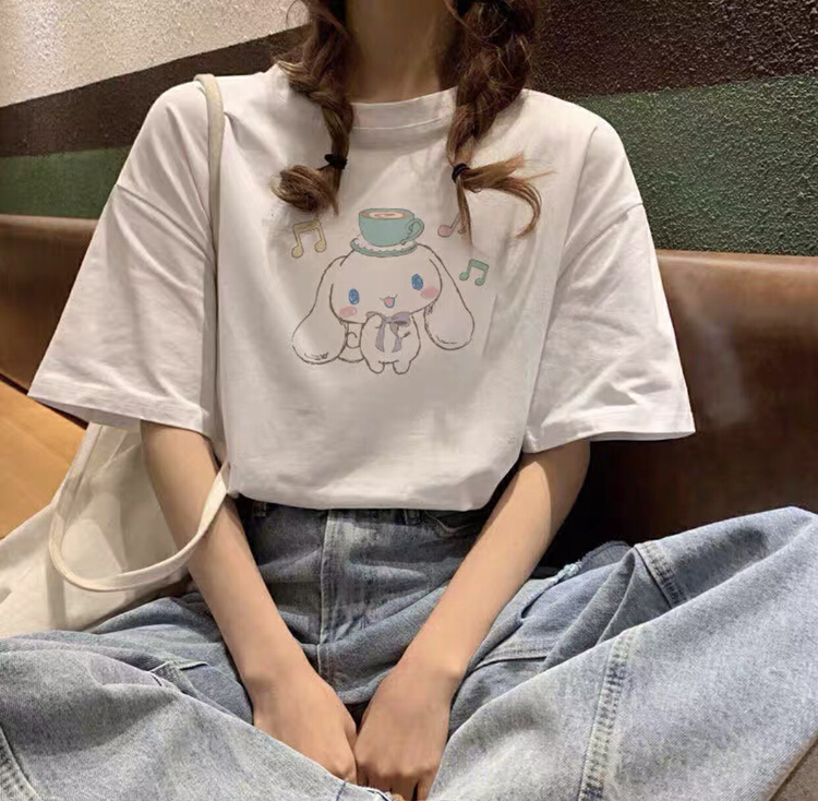 [ziyijia] round neck cartoon fashion short sleeve T-shirt 0158# WTT
