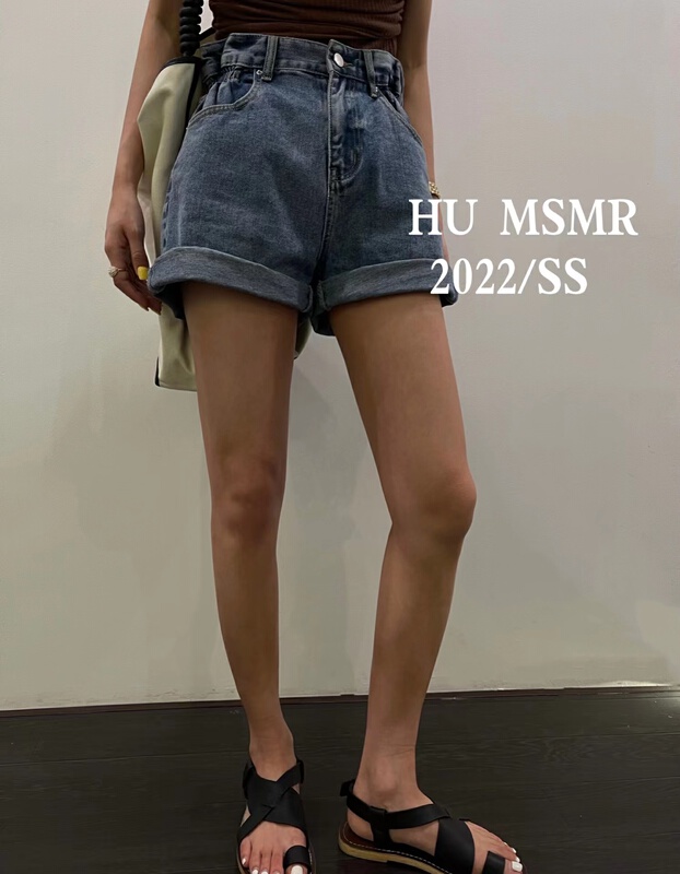 [Hu] trendy hem versatile denim shorts 8827# zyh